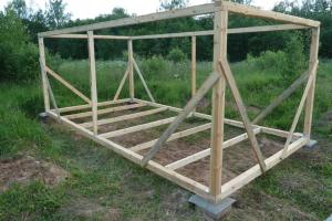 How to build a barn with your own hands video